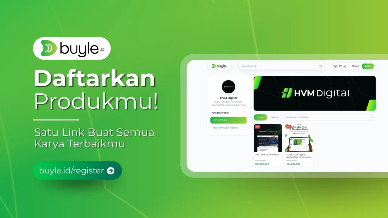 Buyle.id: Digital Creator Marketplace - Jualan Produk & Jasa Digital di Indonesia